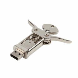 Метална USB памет с форма на тирбушон