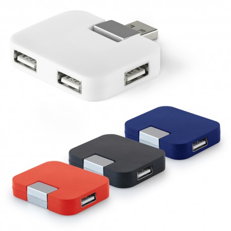 Рекламен USB 2,0 хъб с 4 порта за брандиране