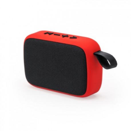 Рекламна безжична Bluetooth колонка с гумено тяло и каишка